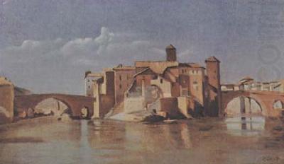Jean Baptiste Camille  Corot Ile et pont San Bartolomeo (mk11)